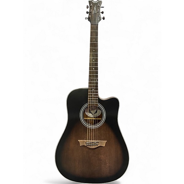 Used Dean St. Augustine Dreadnought Cutaway BLACK BURST Acoustic Electric Guitar