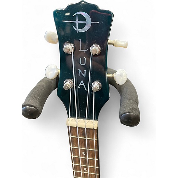 Used Luna UKE OWL C TRANSPARENT BLUE Ukulele