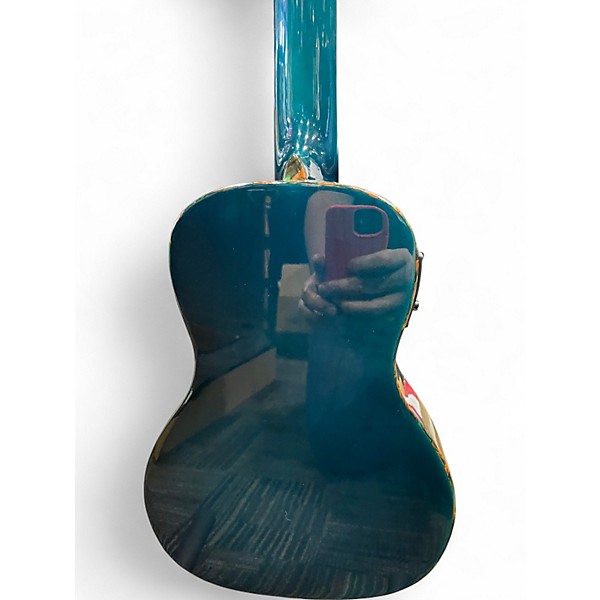 Used Luna UKE OWL C TRANSPARENT BLUE Ukulele
