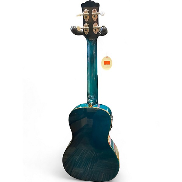 Used Luna UKE OWL C TRANSPARENT BLUE Ukulele
