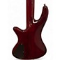 Used Schecter Guitar Research Elite 5 String Crimson Red Trans Electric Bass Guitar