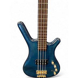 Used 1998 Warwick Corvette 4 String Ocean Blue Satin Electric Bass Guitar