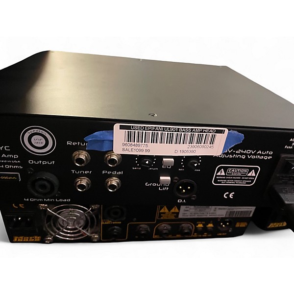 Used Epifani UL901 Bass Amp Head