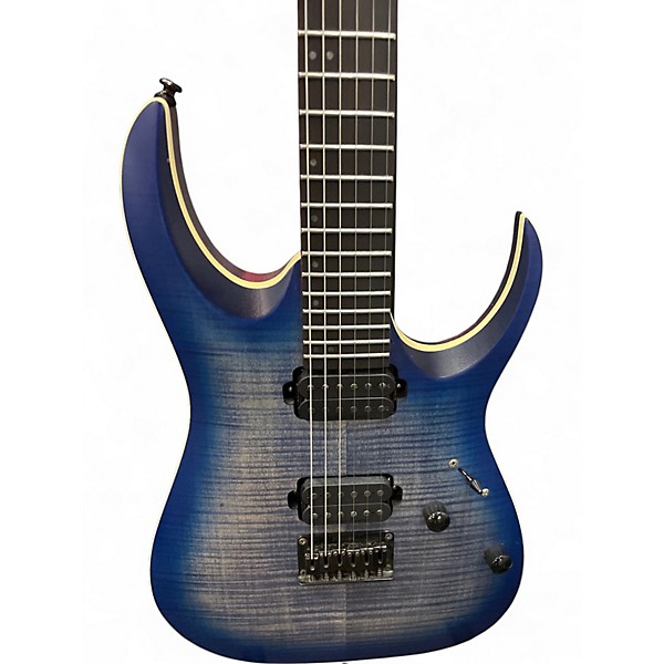 Used Ibanez RGA42FM Blue Lagoon Solid Body Electric Guitar