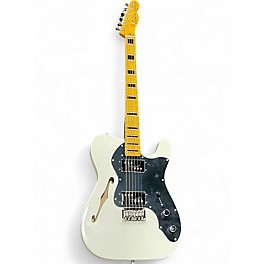 Used 2020s Squier FSR CLASSIC VIBE 70S THINLINE TELECASTER Olympic White Hollow Body Electric Guitar