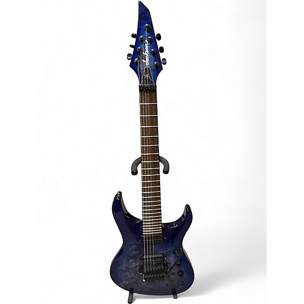 Used Jackson Chris Broderick Signature Soloist 7 String Trans Blue Solid Body Electric Guitar
