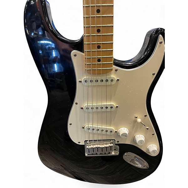 Used Fender American Standard Stratocaster Black Solid Body Electric Guitar