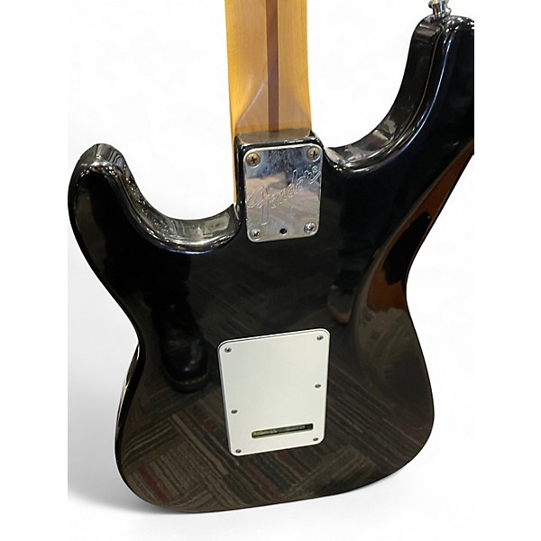 Used Fender American Standard Stratocaster Black Solid Body Electric Guitar