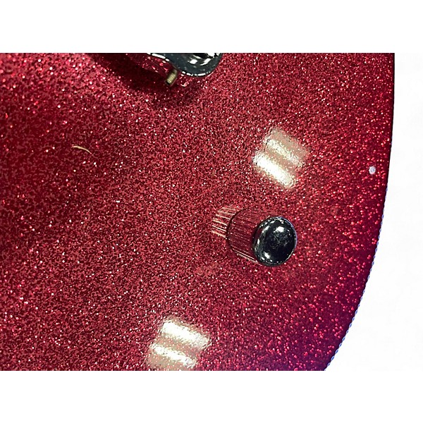 Used Deletante ROCK CANDY Pink Glitter Solid Body Electric Guitar