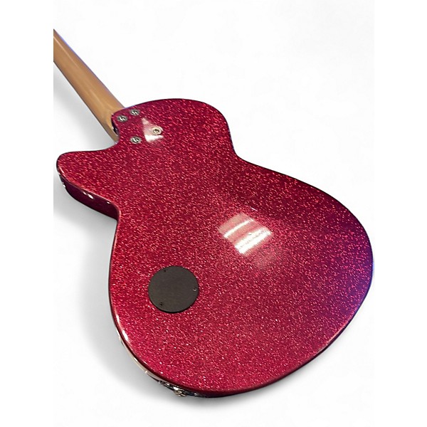 Used Deletante ROCK CANDY Pink Glitter Solid Body Electric Guitar