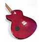 Used Deletante ROCK CANDY Pink Glitter Solid Body Electric Guitar