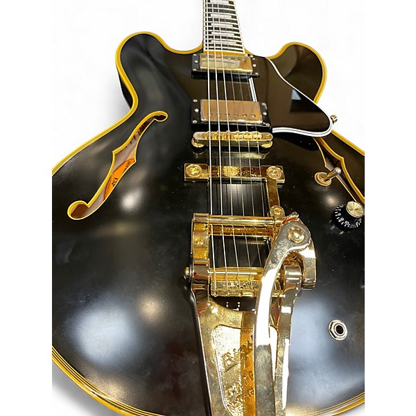 Used ESP ED1233652 BLACK Hollow Body Electric Guitar