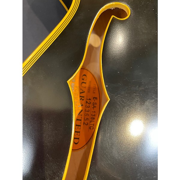 Used ESP ED1233652 BLACK Hollow Body Electric Guitar