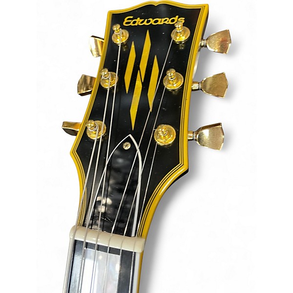 Used ESP ED1233652 BLACK Hollow Body Electric Guitar