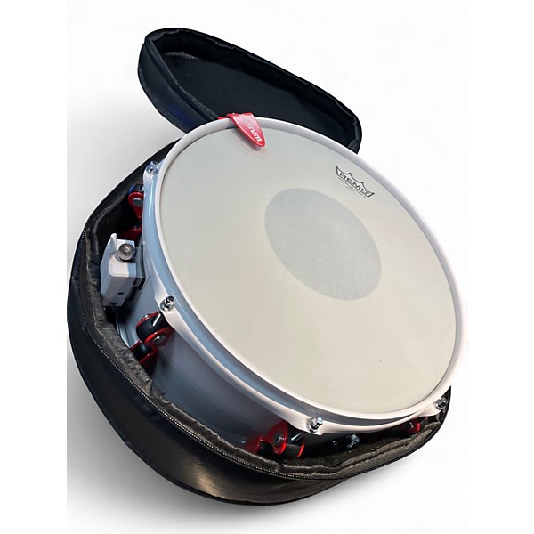 Used ddrum 14in Hybrid Series Snare Alpine White Drum