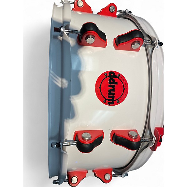 Used ddrum 14in Hybrid Series Snare Alpine White Drum