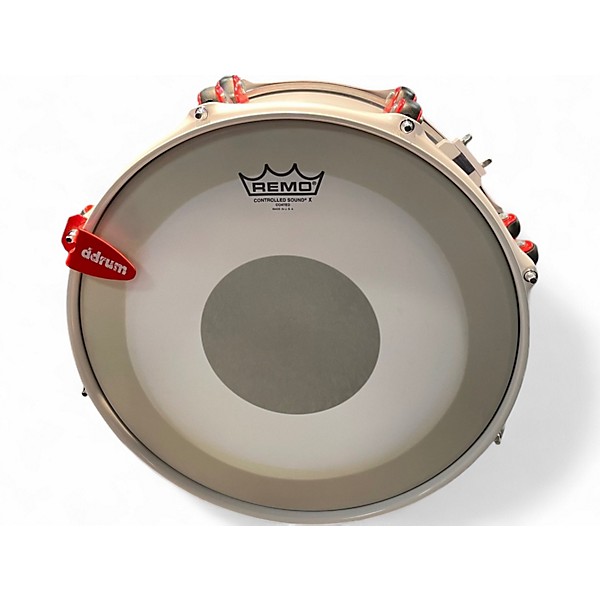 Used ddrum 14in Hybrid Series Snare Alpine White Drum