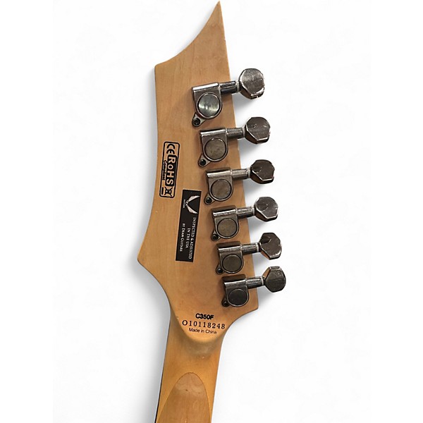 Used Dean Custom 350F Red Solid Body Electric Guitar