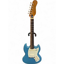 Vintage 1960s Kalamazoo KG-2 Blue Solid Body Electric Guitar