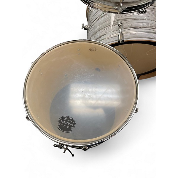 Used Mapex 5 Piece Venus 5-Piece Drum Set White Marblewood Drum Kit