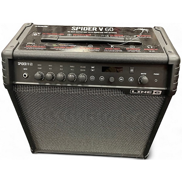 Used Line 6 Spider V 60 1x10 Guitar Combo Amp