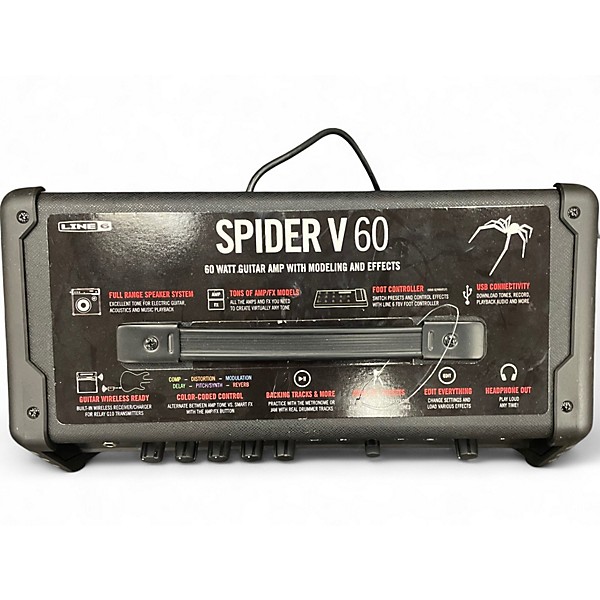Used Line 6 Spider V 60 1x10 Guitar Combo Amp