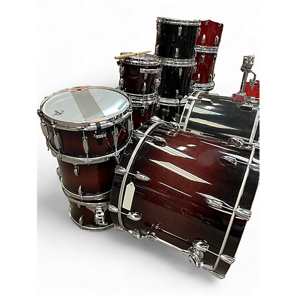 Used Gretsch Drums 7 Piece RENOWN RED CHERRY BURST Drum Kit