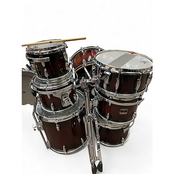 Used Gretsch Drums 7 Piece RENOWN RED CHERRY BURST Drum Kit