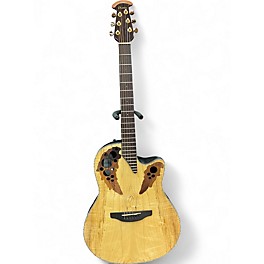 Used Ovation Celebrity CE44P Natural Acoustic Electric Guitar