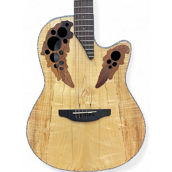 Used Ovation Celebrity CE44P Natural Acoustic Electric Guitar