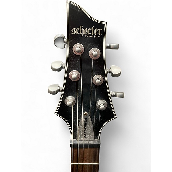 Used 2024 Schecter Guitar Research C1 Platinum Trans Black Solid Body Electric Guitar
