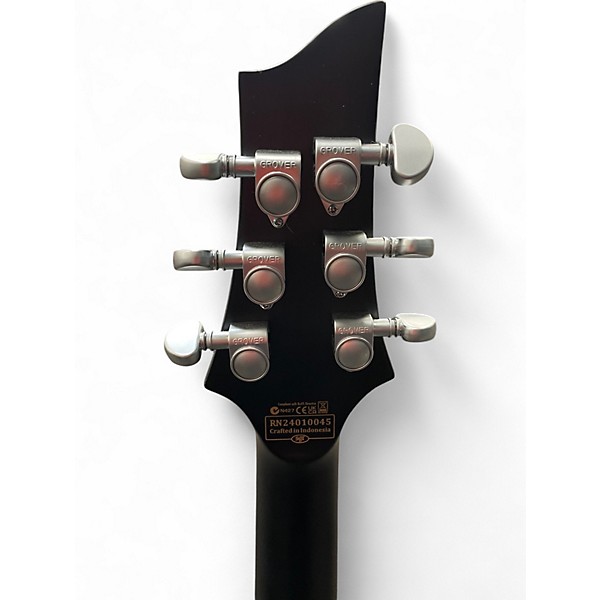 Used 2024 Schecter Guitar Research C1 Platinum Trans Black Solid Body Electric Guitar