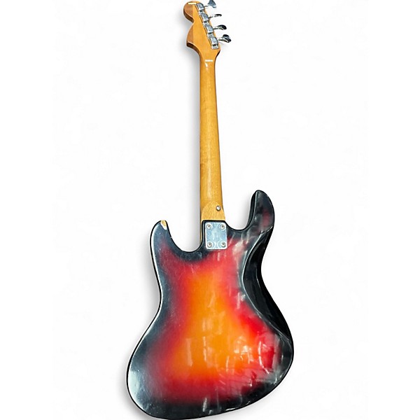 Used Teisco 1960s 4 string bass 2 Color Sunburst Electric Bass Guitar