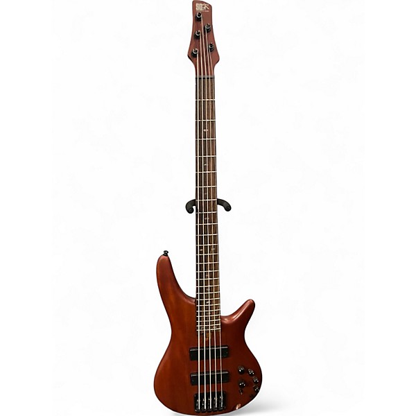 Used Ibanez SR505E 5 String Walnut Electric Bass Guitar