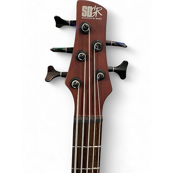 Used Ibanez SR505E 5 String Walnut Electric Bass Guitar