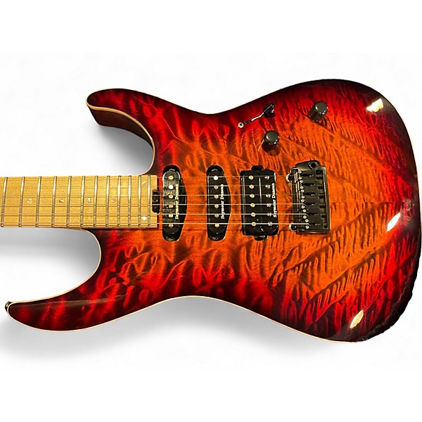 Used ESP USA M-III TIGER EYE SUNBURST Solid Body Electric Guitar