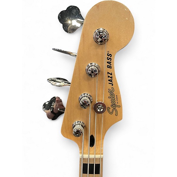 Used Squier Affinity Series Active Jazz Bass Olympic White Electric Bass Guitar