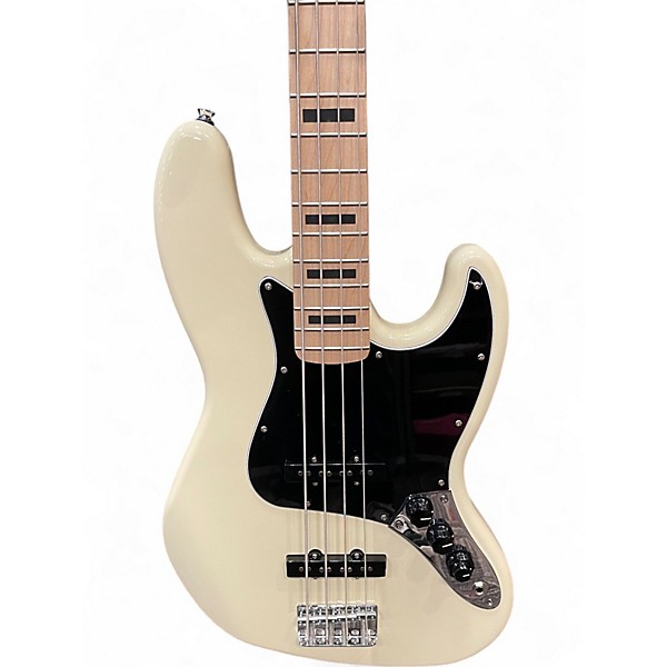 Used Squier Affinity Series Active Jazz Bass Olympic White Electric Bass Guitar