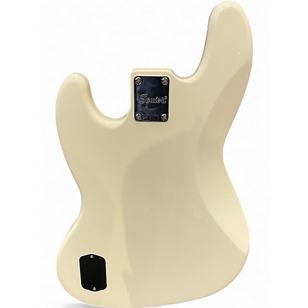 Used Squier Affinity Series Active Jazz Bass Olympic White Electric Bass Guitar