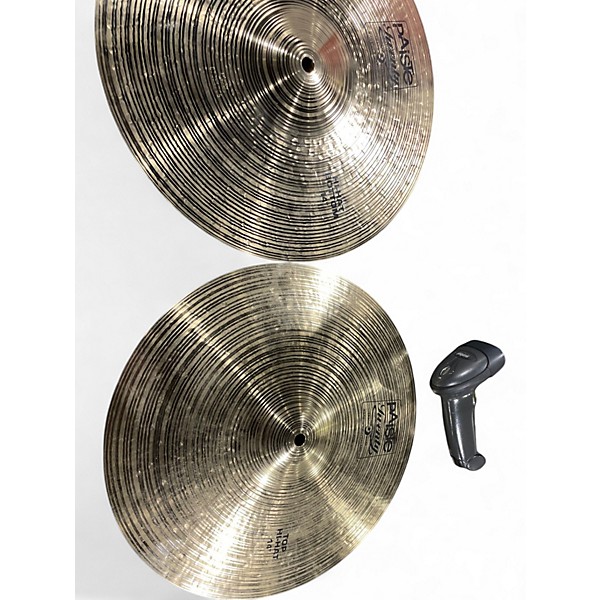 Used Paiste 14in Twenty Light Hi Hat Pair Cymbal