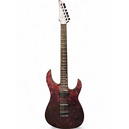 Used Legator N6FX BURL RED AND BLACK Solid Body Electric Guitar