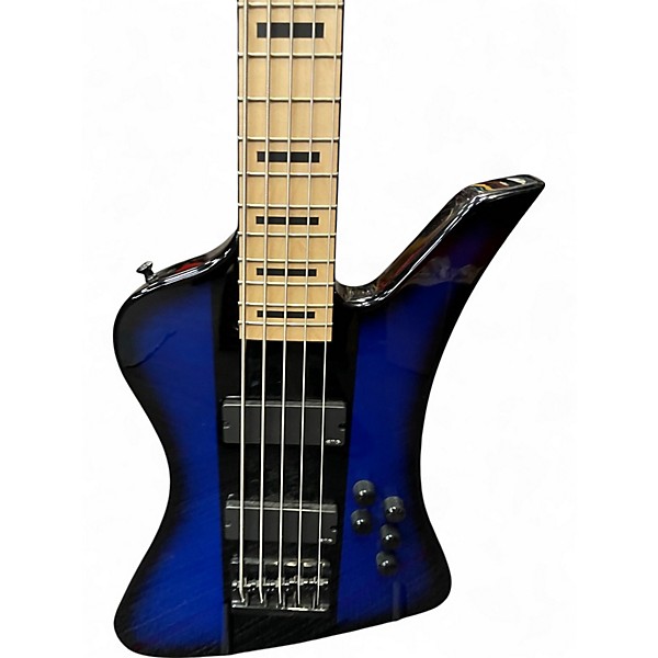 Used Jackson Dave Ellefson Signature CBX 5 String Blue Electric Bass Guitar