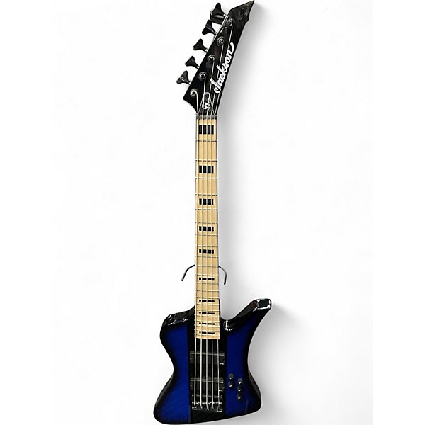Used Jackson Dave Ellefson Signature CBX 5 String Blue Electric Bass Guitar