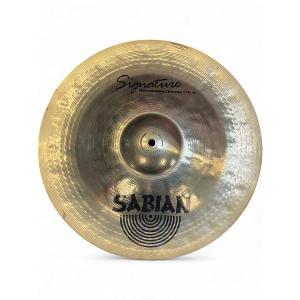 Used Sabian 17in Carmine Appice Signature Devastation Chinese Cymbal