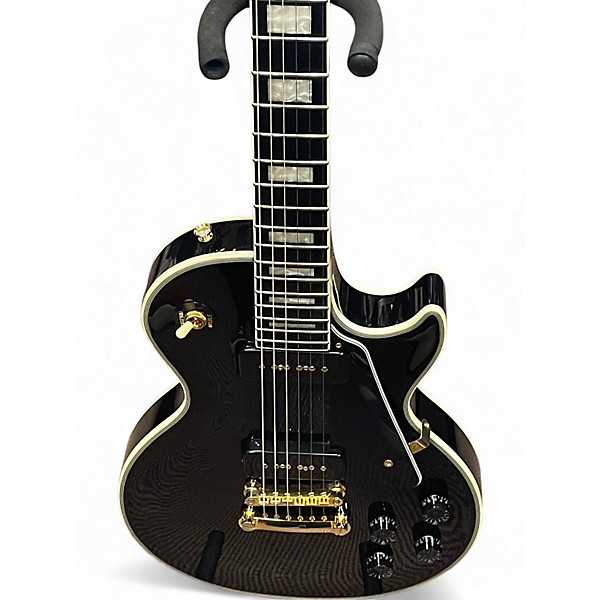 Used Epiphone Les Paul Custom Black Solid Body Electric Guitar