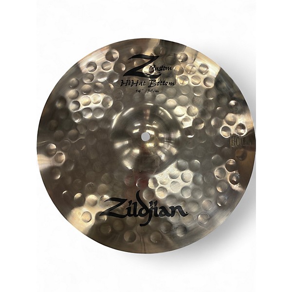 Used Zildjian 14in Z Custom Hi Hat Bottom Cymbal