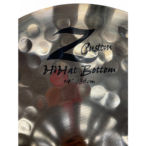 Used Zildjian 14in Z Custom Hi Hat Bottom Cymbal