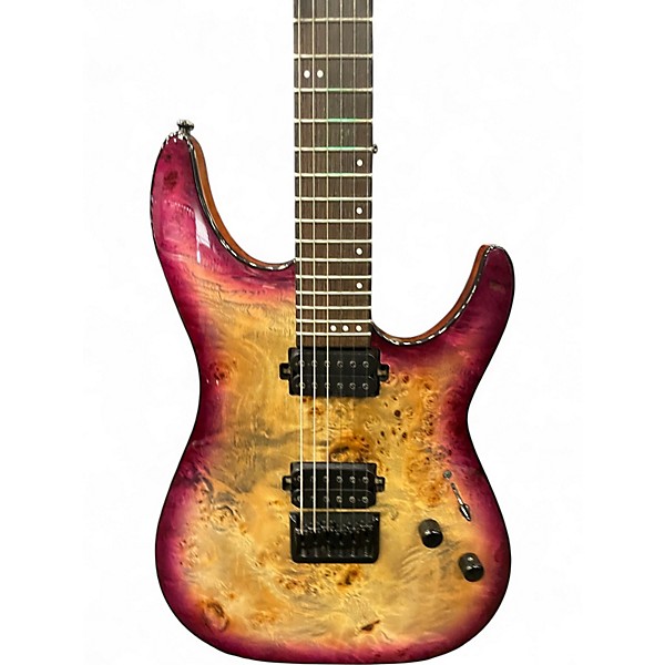 Used Schecter Guitar Research C-6 PRO AQUA BURST  Solid Body Electric Guitar