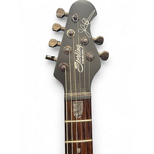 Used Sterling by Music Man maj100 petrucci Flat Black Solid Body Electric Guitar