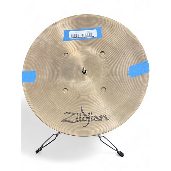 Used Zildjian 15in QUICK BEAT HI HAT FLAT BOTTOM PAIR Cymbal